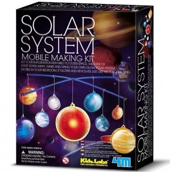 Макет Солнечной системы 4M KidzLabs Подвесной макет светящийся в темноте 00-03225
