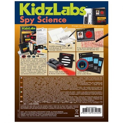 Набор шпиона 4M KidzLabs Секретные сообщения 00-03295