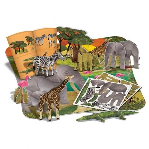 Пазлы для детей 4M Thinking Kits Африка 00-04679