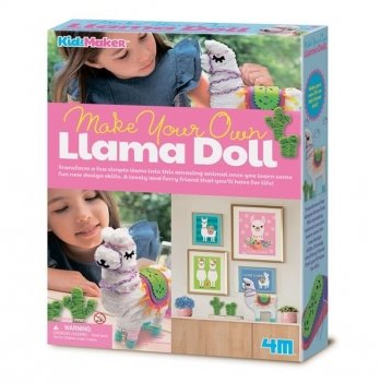 Набор для творчества 4M KidzMaker Создание игрушки Лама 00-04755