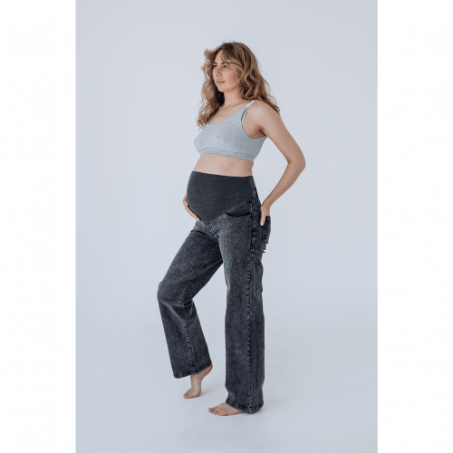 Джинсы для беременных Мамин Дім Джинс Темно-серый 43000