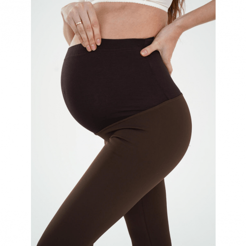 Лосины для беременных на флисе Мамин Дім Шоколадный 670