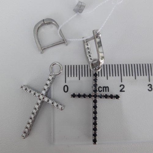 Серебряные сережки UMAX двусторонние Изящность 20657