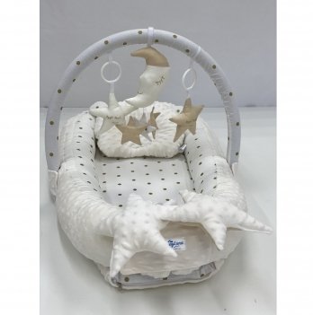 Кокон для новорожденных Happy Luna Babynest Plush Белый 0182