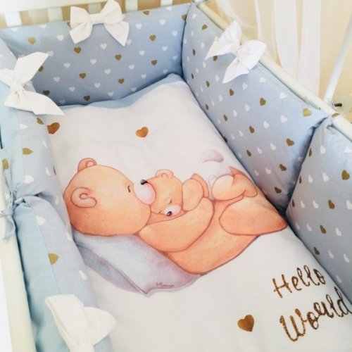 Комплект Happy Baby, Маленькая Соня, 6 предметов, голубой Комплект Happy Baby, Маленькая Соня, 6 предметов, голубой