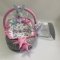 Кокон для новорожденных Happy Luna Babynest Plush Серый/Розовый 0220