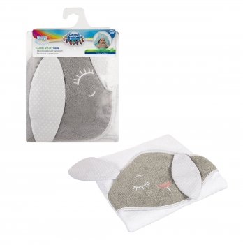 Детское полотенце с капюшоном Canpol babie Кролик Серый 26/803_grey