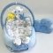 Кокон для новорожденных Happy Luna Babynest Plush Plastik bag Голубой 0241
