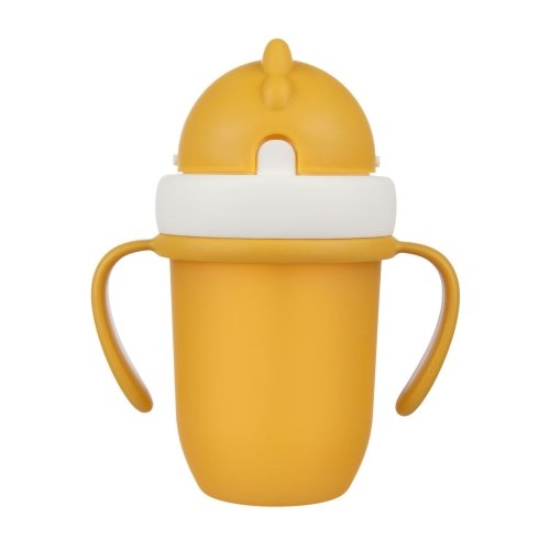 Чашка непроливайка с силиконовой трубочкой Canpol babies Matte Pastels 210 мл Желтый 56/522_yel