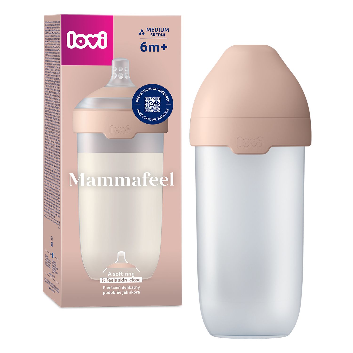 Антиколиковая бутылочка Lovi Mammafeel 6m+ 330 мл 21/597