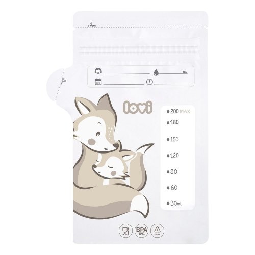 Пакеты для хранения грудного молока Lovi Buddy bear 25 шт 12/208