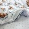 Детское постельное белье и бортики в кроватку Маленькая Соня Baby Mix Тедди серый Белый/Серый 0291128