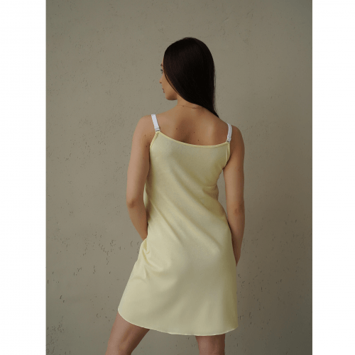 Ночная рубашка в роддом для беременных и кормящих Мамин Дім Smart Care Желтый 24133