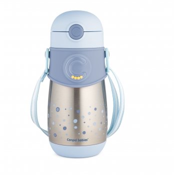 Термопоильник с силиконовой трубочкой Canpol babies 300 мл Синий 74/054_blu
