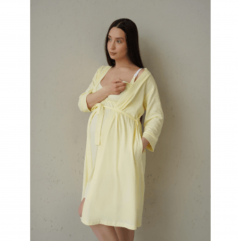 Халат для беременных и кормящих Мамин Дім Smart Care Желтый 25316