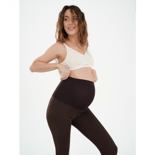 Лосины для беременных на флисе Мамин Дім Шоколадный 670