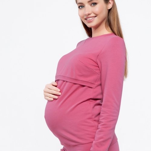 Спортивный костюм для беременных и кормящих Юла мама Kortney Розовый ST-49.052