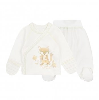 Набор одежды для новорожденных ЛяЛя 1 - 3 мес Интерлок Молочный К1ІН007_2-25