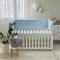 Бортики в кроватку стеганые Маленькая Соня Голубой/Белый 071007