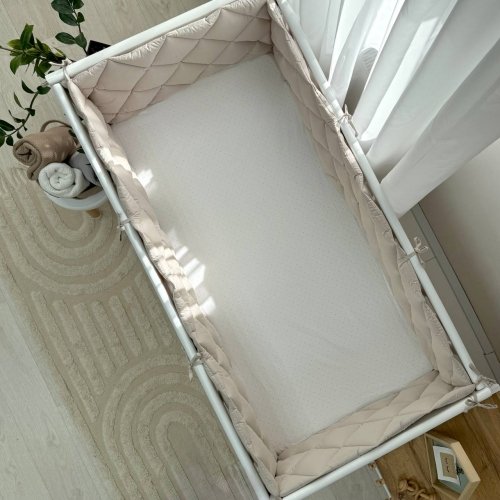 Бортики в кроватку стеганые Маленькая Соня Капучино 0710243