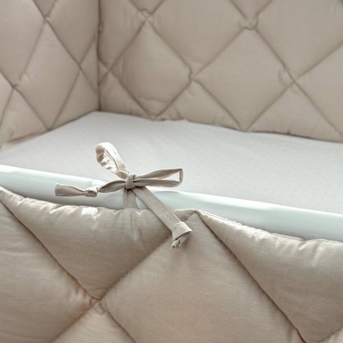 Бортики в кроватку стеганые Маленькая Соня Капучино 0710243