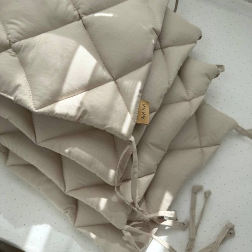 Бортики в кроватку стеганые Маленькая Соня Капучино 0710243