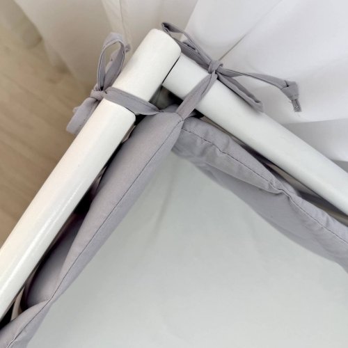 Бортики в кроватку стеганые Маленькая Соня Серый 071052