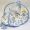 Кокон для новорожденных 2в1 Happy Luna Babynest Playmate Plastik bag Голубой/Белый/Серый 0718