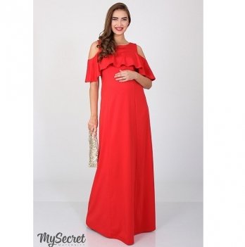 Платье нарядное для беременных и кормящих мам MySecret Delicate DR-36.302 красный