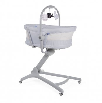 Кроватка-стульчик Chicco Baby Hug Air 4 в 1 Светло-серый 79193.85.00