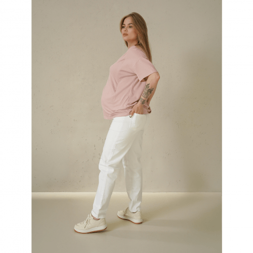 Джинсы для беременных Boyfriend Мамин Дім Джинс Белый 44000