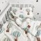 Детское постельное белье в кроватку Oh My Kids Baloons Фланель Голубой ПБ-085-Ф