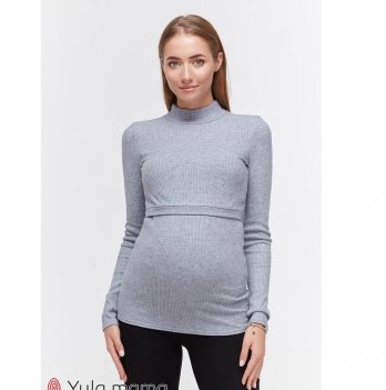 Гольф для беременных и кормящих MySecret Lecie warm NR-49.063 джинсово-серый меланж