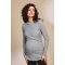 Джемпер для беременных и кормящих Юла Мама  Melania Серый меланж BL-33.022