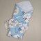 Конверт одеяло для новорожденных PaMaYa 80*90 Голубой 1-88-4