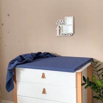 Пеленальный матрасик Маленькая Соня вафля 70х80 см Синий 112120183