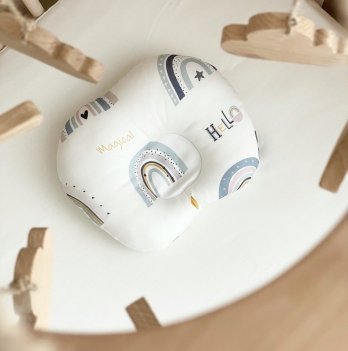 Ортопедическая подушка для новорожденных Маленькая соня Радуги мята Белый/Мятный 13117622