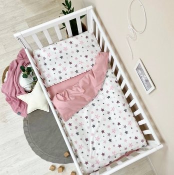 Детское постельное белье в кроватку Маленькая Соня Baby Dream Stars пудра Пудровый 0303283