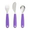 Набор детских столовых приборов вилка ложка нож Munchkin Splash Фиолетовый 012110.04