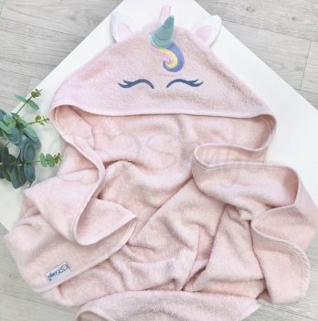 Детское полотенце уголок Маленькая Соня Единорог Розовый 9200150