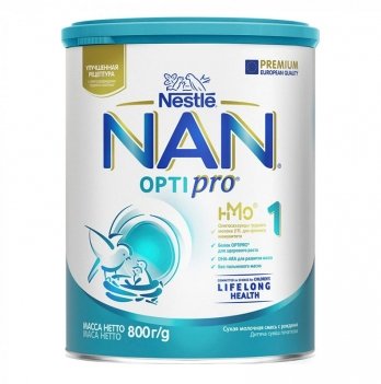 Сухая молочная смесь для новорожденных NAN 1 Optipro 800г 1000005