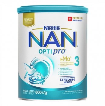 Детская молочная смесь Nestle NAN 3 Optipro от 12 месяцев 800гр 1000020