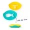 Игрушка для ванны и пляжа Quut, Волшебные формочки STAR FISH, цвет зеленый + желтый