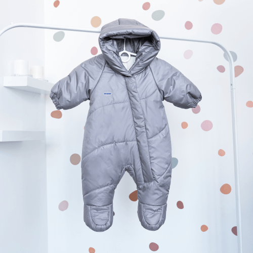 Демисезонный комбинезон для новорожденных Kid's Fantasy Leggerino 0 - 9 мес Серый 10158
