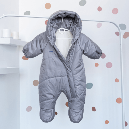 Демисезонный комбинезон для новорожденных Kid's Fantasy Leggerino 0 - 9 мес Серый 10158