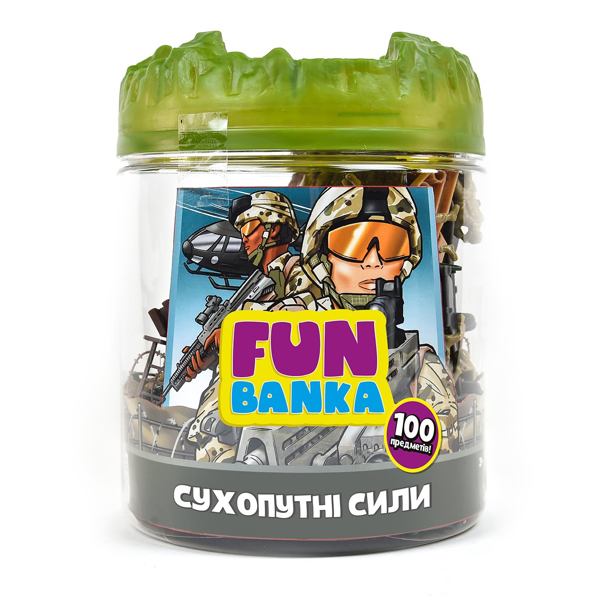 Игровой набор Fun Banka Сухопутные силы 100 шт 101865-UA Игровой набор Fun Banka Сухопутные силы 100 шт 101865-UA