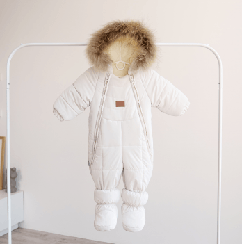 Комбинезон детский зимний Kid's Fantasy Snowberry 6 - 18 мес Молочный 10201