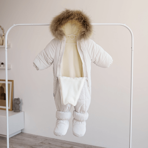 Комбинезон детский зимний Kid's Fantasy Snowberry 6 - 18 мес Молочный 10201
