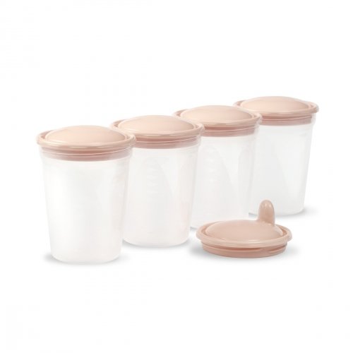 Контейнеры для хранения грудного молока и смеси BabyOno Бежевый 200 мл 4 шт 1028/01
