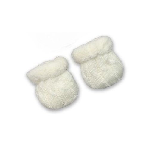 Рукавички для новорожденных Бетис Сніжок-2, молочные